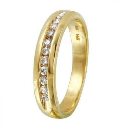 Ladies 0.24 Carat Diamond 14K Yellow Gold Ring