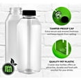 thumbnail image 4 of Green Direct 8oz Clear Plastic Reusable Juice Bottles with Caps | Empty Water Bottles for Juicing, Smoothies, Shakes | BPA-Free, Durable & Leakproof | Pack of 35, 4 of 7