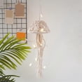 thumbnail image 3 of Boho Macrame Dream Catcher Handmade Woven With String Lights A, 3 of 5