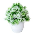 thumbnail image 2 of Artificial Flowers,Flower Bouquet,Lifelike Artificial Jasmine Bonsai Potted Plant for Home Tabletop Decor Realistic Green Ornamental for Interior Decoration, 2 of 9