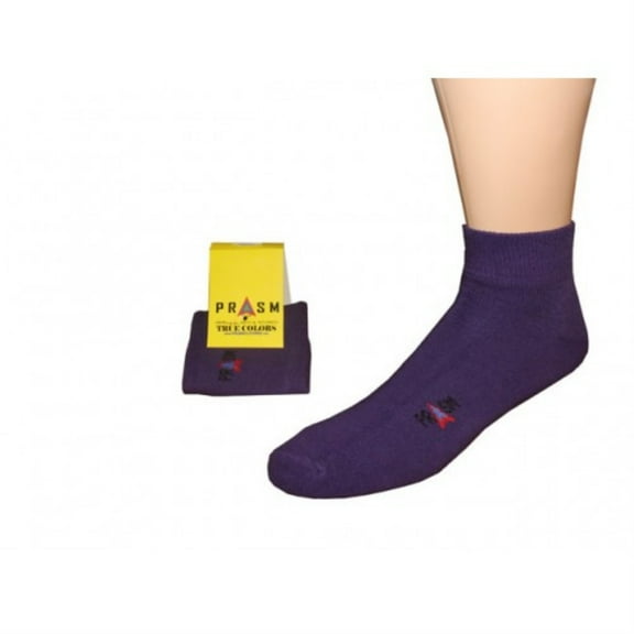 PRASM (Premium Egyptian Cotton) MENS Anklet Socks - 1 PAIR-Purple
