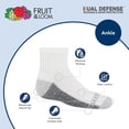 thumbnail image 3 of Fruit of the Loom Dual Defense Ankle Socks for Boys, Gray, Sizes 9-2.5 (10-pack), 3 of 4