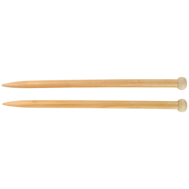 BambooMN JubileeYarn Jumbo Bamboo Knitting Needles - US 17 (12mm) - 16 Long - 1 Pair