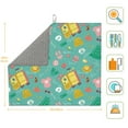 thumbnail image 3 of Rocae Happy Summer for Drying Mat for Kitchen 16*18 inch Easy to Clean Dish Rack Pad, 3 of 8