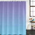 thumbnail image 3 of Ombre Blue Purple Waterproof Fabric Shower Curtain, Colorful Painting Waterproof Fabric Shower Curtain for Bathroom Curtains Bathtubs Hotel Washable Shower Curtains with 12 Hooks Extra Long 72x96, 3 of 8