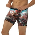 thumbnail image 3 of Salouo fairy-tale-world-with-delicious-candy Pattern Men's Boxer Briefs, Soft & Breathable Underwear Elastic Waistband Briefs for Men,1-Pack, 3 of 7