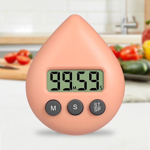 Reloj despertador de estudio con temporizador digital de cuenta atrás electrónico con gota de agua (naranja) Ndcxsfigh Nuevos Originales