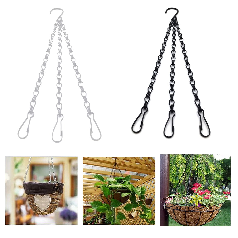 Details about   3 Sets Hanging Chain Flower Pot Basket Replacement Chain Hanger for Bird Feed... 