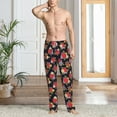 thumbnail image 2 of Hirioo Red Rose Flower for Women's PJ Pajama Pants Sleep Pants Women's Home Trousers with Pockets,S-3XL-Large, 2 of 6