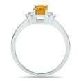thumbnail image 3 of SZUL Women's Citrine and Diamond Regal Ring in 10K White Gold, 3 of 6