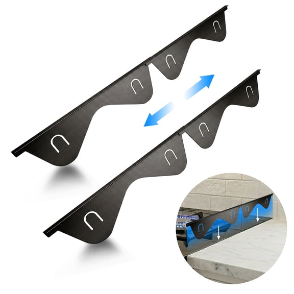 Stove Gap Covers Stainless Steel (2 Pack), 316 Stainless Steel Stove Gap Covers Heat Resistant Oven Gap Filler Seals Spaces Between Stovetop and Counter