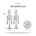 thumbnail image 2 of MULA Hoop Earring for Women S925 Sterling Silver Cubic Zirconia Shinning Dreamcatcher Earring Gifts, 2 of 6