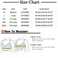 thumbnail image 3 of YWDJ Comfy Bras for Women Pullover Comfy Bras No Wires Lounge Bras Wide Strap Full Coverage Push up Wrap Comfortable Bras Padded Plus Size Bras Solid Bras Red 3XL, 3 of 4