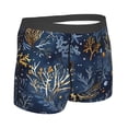 thumbnail image 3 of Balery Mystical Underwater Coral Scene Men's Boxer Briefs, Soft and Breathable Cotton Underwear with nylon Waistband-Large, 3 of 9