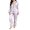 Purple*, variant on OSOLU Women's Halloween Pajama Sets Ghost Moon Candy Print Long Sleeve Button Down Sleepwear Trousers Home Wear Light Blue