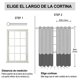 thumbnail image 2 of NANWEI 100% Cortinas Blackout, Cortinas Largas con Forro Negro para Estar/Rec&aacute;mara Ventana, Ojales en la Parte Superior, Aislamiento T&eacute;rmic, Reducci&oacute;n Ruido, 2 Paneles, 2 of 7