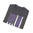 thumbnail image 4 of Alzheimer's Awareness Month USA Flag Purple Ribbon TShirt, 4 of 4