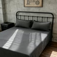 thumbnail image 4 of Cififendec Pile Plaid Ruffle Gingham Sheets Improve Sleeping Three Piece Set(1pcs Sheet & 2pcs Pillowcase) Washed Cottons Decorative Bedding, 4 of 5