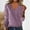 Purple, variant on Itsame Knitted Sweater Women Long Sleeves Knitted Sweatershirt High Neck Solid Color Sweatshirts Beige Size M