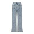thumbnail image 3 of Blmnix Boyfriend Stretch Womens Jeans Blue Baggy Loose Wide-Leg High Casual Juniors Jeans 2024, 3 of 5
