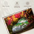 thumbnail image 6 of Elephant Stock Huai Mae Khamin Waterfall Wall Art - Horizontal Canvas Wall Art - Living Room Wall Decor - Wellness Canvas - Teal And Orange Decor - 12" x 8", 6 of 8
