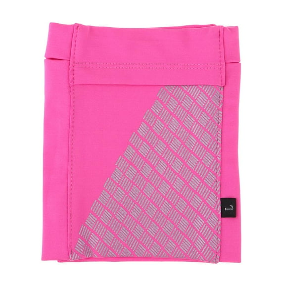 Funda para teléfono con brazalete deportivo reflectante para correr Rosa roja l