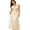 Champagne, variant on LMLYSoH Women's Satin Dress Halter Neck Sleeveless Lace Patchwork Floor Length Dress for Vacation Evening Party