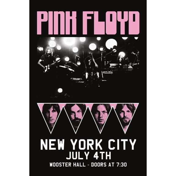 Pink Floyd NYC Wooster Hall Laminated Concert Poster - 24.5" x 36.5"