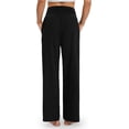 thumbnail image 5 of UZMOG Wide Leg Pants Woman, Yoga Pants with Pockets Palazzo Pants for Women Casual Sweatpants High Waisted Flowy Black Pants for Women, 5 of 7