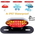 thumbnail image 3 of Luces traseras LED para motocicleta, luz de freno trasera de motocicleta de 12 V, luz indicadora de señal de giro, lámpara de matrícula(humo), 3 of 5