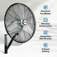 thumbnail image 2 of Ventilador eléctrico Hurricane Pro de 20 pulgadas con soporte de pared oscilante de metal, 2 of 9