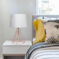 thumbnail image 3 of Elegant Designs Wired Metal Table Lamp, Rose Gold, 3 of 10