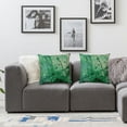 thumbnail image 3 of Acheng Throw Pillow Cover Green Paint Splatter Pattern in Teal from The Material Home Decor Pillowcase Cushion Cover for Sofa Couch Bed and Car,Set of 2 White, 3 of 6