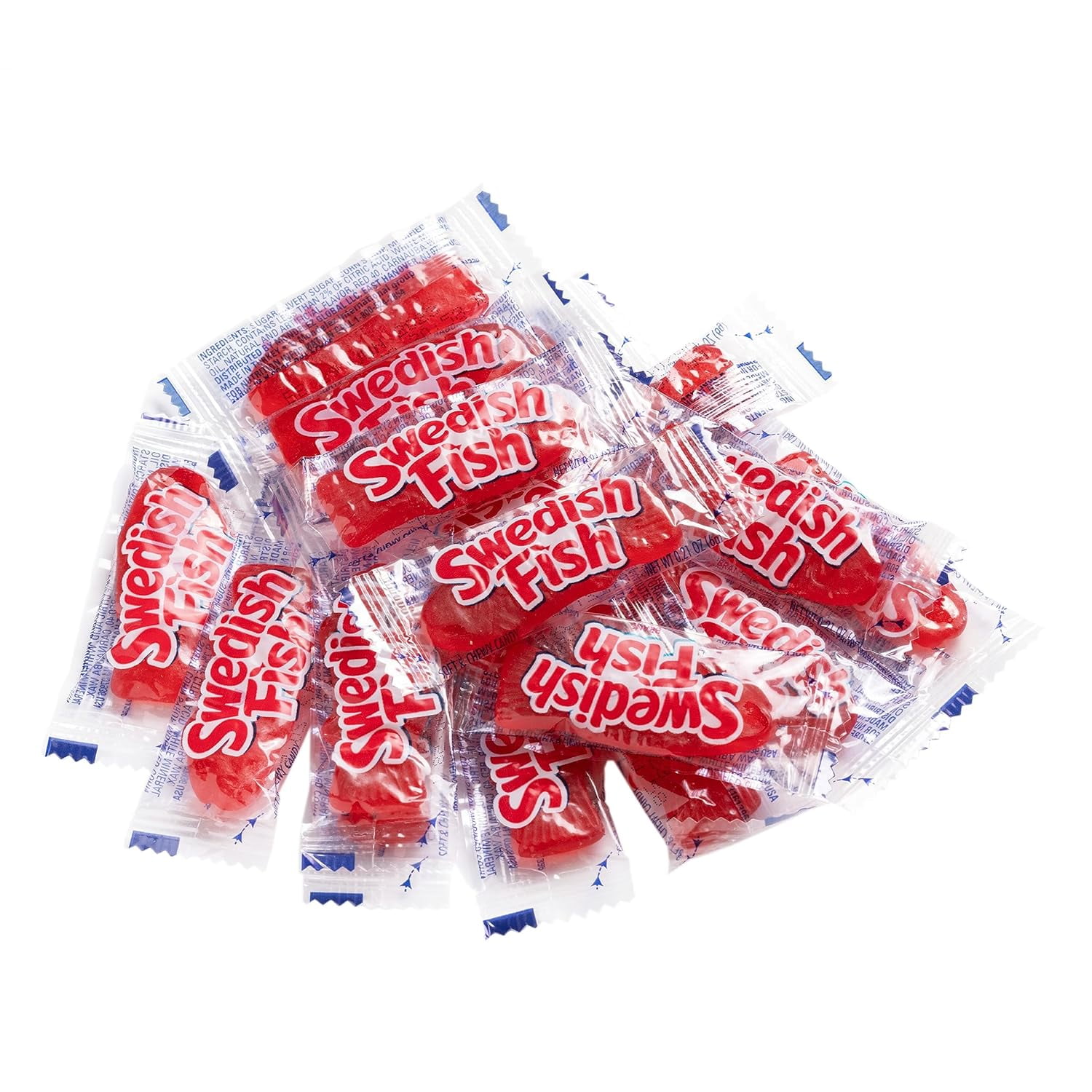 SWEDISH FISH Individually Wrapped Soft & Chewy Candy, School Lunch Box Snacks, 240 Count Box