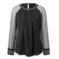 thumbnail image 5 of WAYUTE T Shirts For Women Festives Black Elegant Sexy New Year'S Eve Outfit Sequins Blouse Top Casual Comfort Soft Party Holiday Streetwear, 5 of 5