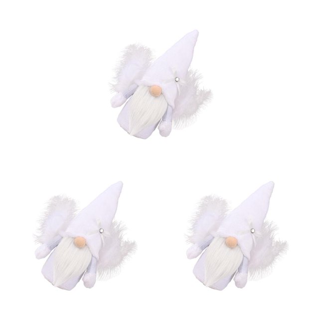 Monstrate Muñeco sin rostro de gnomo de Navidad, decoración de Artificial, adornos de enano de felpa larga de estilo , juguete de algodón de Type1 NO1