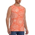 thumbnail image 2 of Kdxio he Marine Theme With Beautiful Corals for Men's Muscle T-shirt,Sleeveless for Workout Running Athletic Gym Lounge Casual, 2 of 7