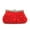 Red, variant on Elegant Braided Pleated Glitter Rhinestone Clutch Evening Bag