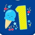 thumbnail image 4 of Inktastic Ice Cream First Birthday in Blue Boys or Girls Baby Bib, 4 of 4