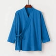 thumbnail image 1 of TINZ Elegant Side Button Traditional Chinese Cardigan Outerwear Zen Robe Layering Piece plus Size Womens Sweaters Cardigan Sweatshirt Cardigan Polyester, 1 of 2