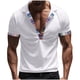 thumbnail image 1 of Blusa y camisa de manga corta con cuello vuelto para hombre, informal, de verano, de poliéster, con cuello vuelto y retazos., 1 of 6