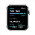 thumbnail image 4 of Apple Watch SE (1st Gen) GPS, 44mm Silver Aluminum Case with White Sport Band - Regular, 4 of 9