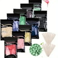 thumbnail image 1 of Hard Wax Beads For Hair Removal, 2.2 LB/1000g/35 OZ Total, 10 Colors Hard Wax Beans Pack, Bulk Wax Pearls For Home Waxing, 1 of 4