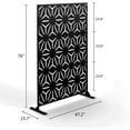 thumbnail image 5 of POSHIONS Outdoor Privacy Screen with Stand 76" x 47.2" x 15.7" Metal Balcony Decorative Screen, 5 of 5