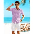 thumbnail image 2 of COOFANDY Button Down Casual Shirts for Men Beach Wear Summer Button up Short Sleeve Stylish Shirts, 2 of 6
