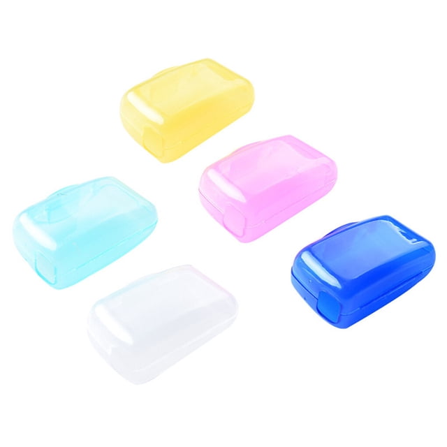 Minnieouse 5 piezas PP tapa de cepillo de portátil reutilizable lavable reemplazo inodoro impermeable cepillos de estuche Cuerpo del baño