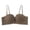 Coffee, variant on Women Matte Microfiber Underwire Push Up Bra Detachable Convertible Straps Molded Half Cup Keyhole Front Breathable Lining for off Shoulder Black 85B