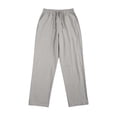 thumbnail image 4 of Conairie Women's Summer Solid Linen Elastic Waist Loose Long Pants Casual GY1 S, 4 of 4