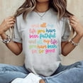 thumbnail image 3 of Christian Tshirt and All My Life You Have Been Faithful Bright Bible Verse Graphic Tee Tops, Men's And Women's Graphic Tee 100% Cotton by TBun, Full Sizes S-5XL, 3 of 5