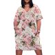 thumbnail image 1 of Hermoso vestido con estampado de peonías, hermosas bufandas, mantas, estuches para teléfono, vestido holgado con bolsillos., 1 of 7